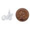 Sterling Silver Small Fancy Script Initial M Charm Jewerly 16mm x 10mm